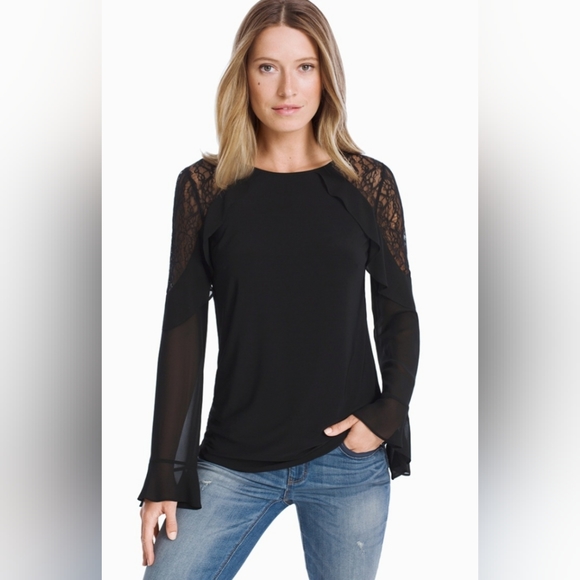 NWT WHBM lace blouse, keyhole back XS - Picture 1 of 9